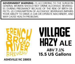 French Broad River Brewery Village Hazy