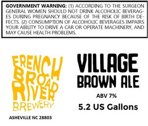 French Broad River Brewery Village Brown