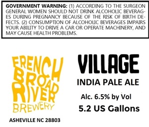 French Broad River Brewery Village IPA