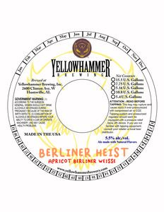 Yellowhammer Brewing, Inc. Berlinerheist January 2023