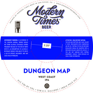 Modern Times Beer Dungeon Map January 2023