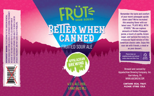 Appalachian Brewing Company Better When Canned Fruited Sour Ale