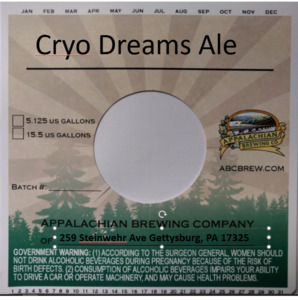 Appalachian Brewing Company Cryo Dreams Ale February 2023