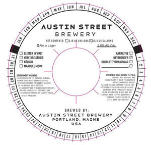 Austin Street Brewery Neverender January 2023