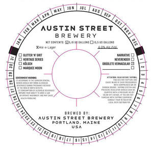 Austin Street Brewery Obsolete Vernacular January 2023