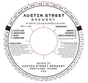 Austin Street Brewery Obsolete Vernacular January 2023