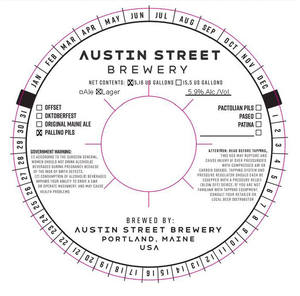 Austin Street Brewery Pallino Pils January 2023