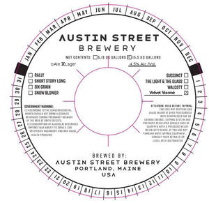 Austin Street Brewery Velvet Storme January 2023