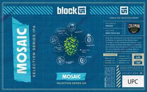 Block 15 Brewing Co. Mosaic Selection Series IPA February 2023