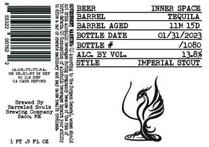 Barreled Souls Brewing Company Inner Space Tequila Barrel Aged