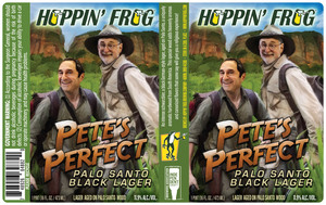 Hoppin' Frog Pete's Perfect Palo Santo Black Lager February 2023