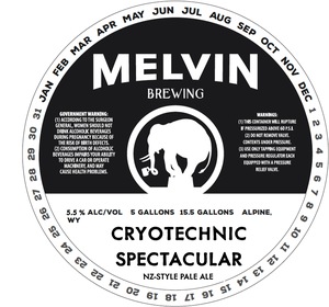 Melvin Brewing Cryotechnic January 2023