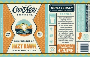 Cape May Brewing Co Hazy Dawn January 2023