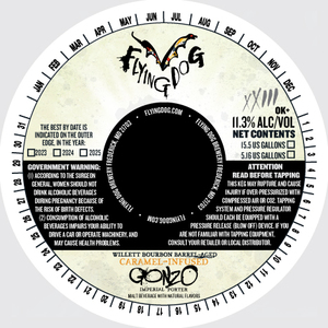 Flying Dog Brewery Barrel-aged Caramel-infused Gonzo