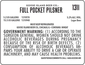 Goose Island Beer Co. Full Pocket Pilsner