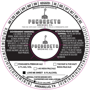 Pondaseta Brewing Co. Love Me Sweet