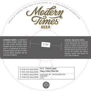 Modern Times Beer Trend Laser February 2023