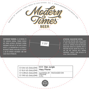 Modern Times Beer Star Jungle February 2023