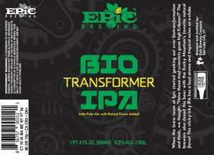 Epic Brewing Biotransformer