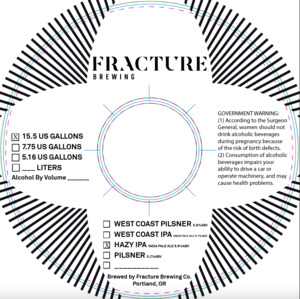 Fracture Brewing Fracture Brewing Hazy India Pale Ale15.5 Gallon