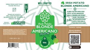 Well Crafted Beer Company Irish Potato Blonde Americano
