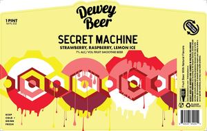 Dewey Beer Co. Secret Machine Strawberry Raspberry Lemon Ice