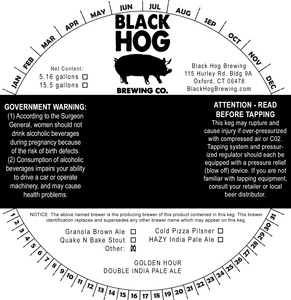 Black Hog Golden Hour February 2023