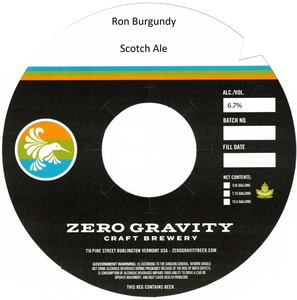 Zero Gravity Craft Brewery Ron Burgundy February 2023