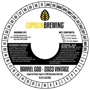 Barrel God -2023 Vintage February 2023