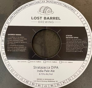 Lost Barrel Brewing Stratazacca Dipa