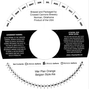 Crossed Cannons Brewery War Plan Orange