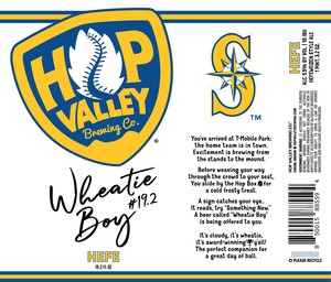 Hop Valley Brewing Co. Wheatie Boi February 2023