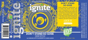 Ignite Brewing Company Don't Stand So Gose