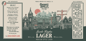 Benny Boy Brewing Lincoln Heights Lager February 2023