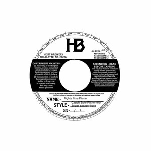 Heist Brewery Mighty Fine Pilsner February 2023