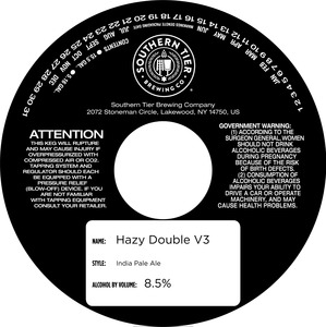 Southern Tier Brewing Company Hazy Double V3