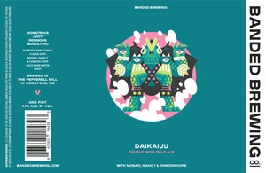 Daikaiju Double India Pale Alewith Mosaic, Idaho 7 & Chinook Hops