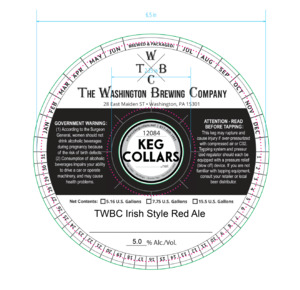 The Washington Brewing Company Twbc Irish Red Ale