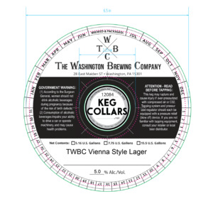 The Washington Brewing Company Twbc Vienna Style Lager