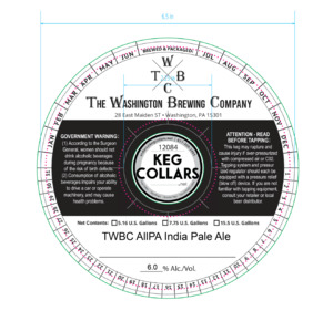 The Washington Brewing Company Twbc Allpa India Pale Ale