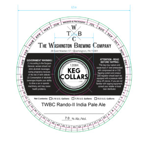 The Washington Brewing Company Twbc Rando-ii India Pale Ale