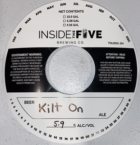Inside The Five Brewing Kilt On