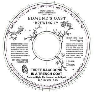 Edmund's Oast Brewing Co. Three Raccoons In A Trench Coat