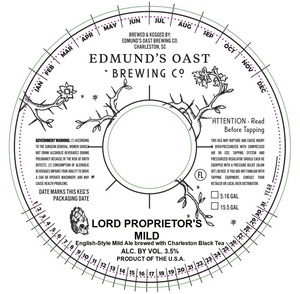 Edmund's Oast Brewing Co. Lord Proprietor's Mild February 2023