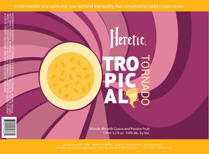 Heretic Brewing Co. Tropical Tornado February 2023