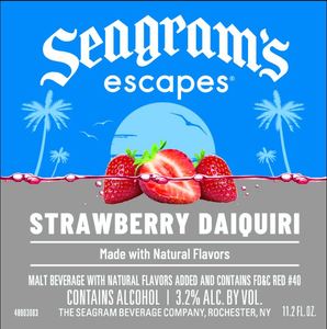 Seagram's Escapes Strawberry Daiquiri February 2023