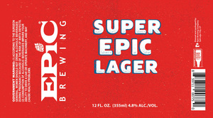 Epic Brewing Company Super Epic Lager