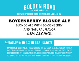 Golden Road Brewing Boysenberry Blonde Ale February 2023