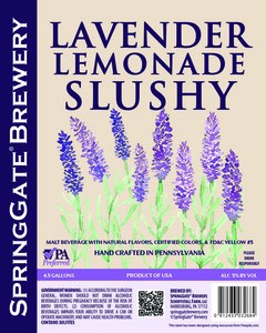 Springgate Brewery Lavender Lemonade Slushy