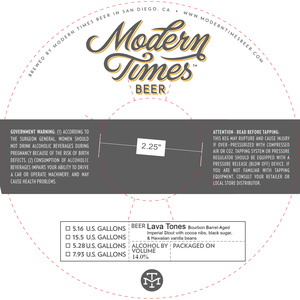 Modern Times Beer Lava Tones February 2023